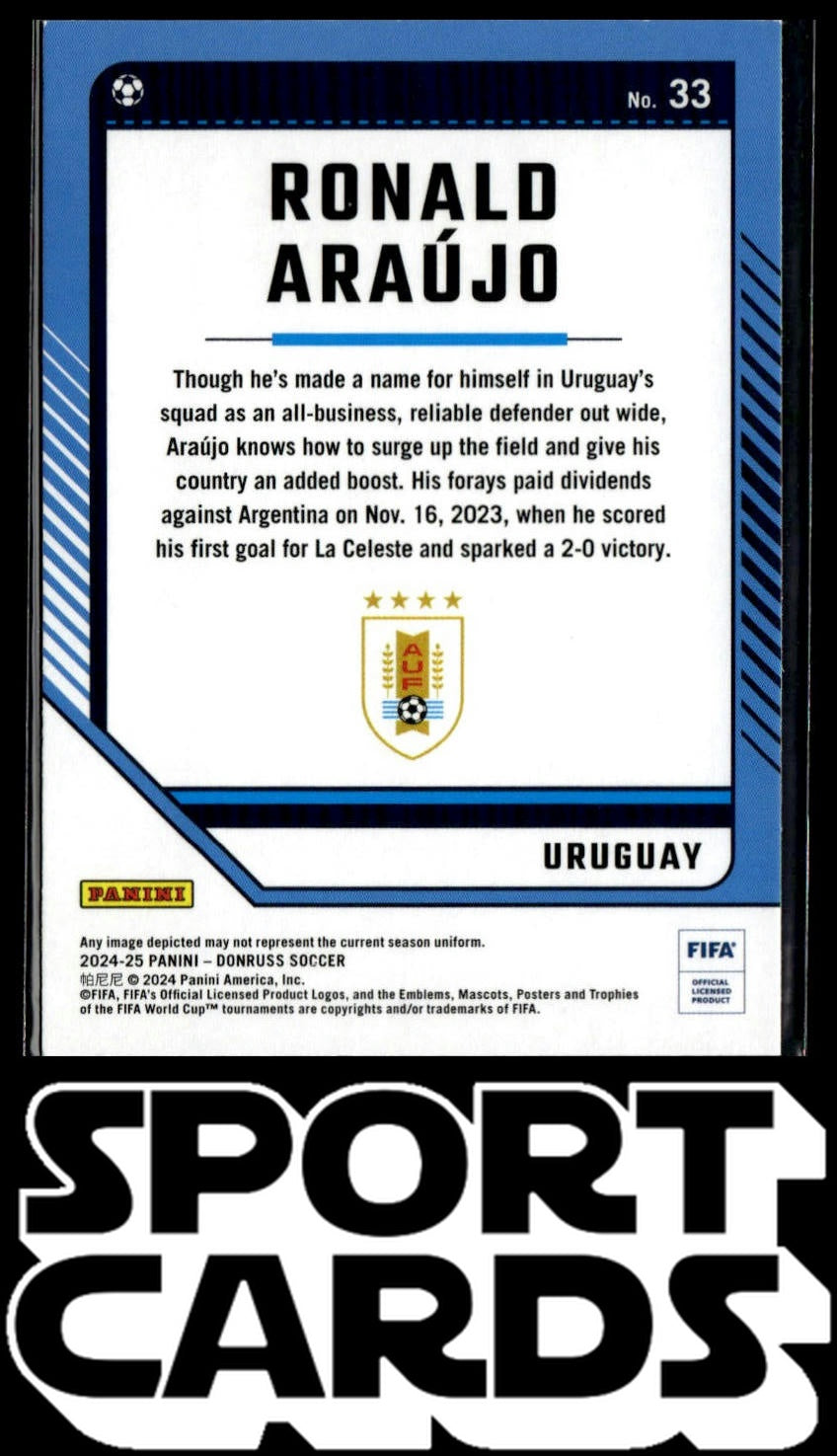 2024-25 Donruss #33 Ronald Araujo Optic SportCards.com