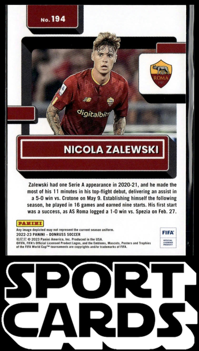 2022-23 Donruss #194 Nicola Zalewski SportCards.com