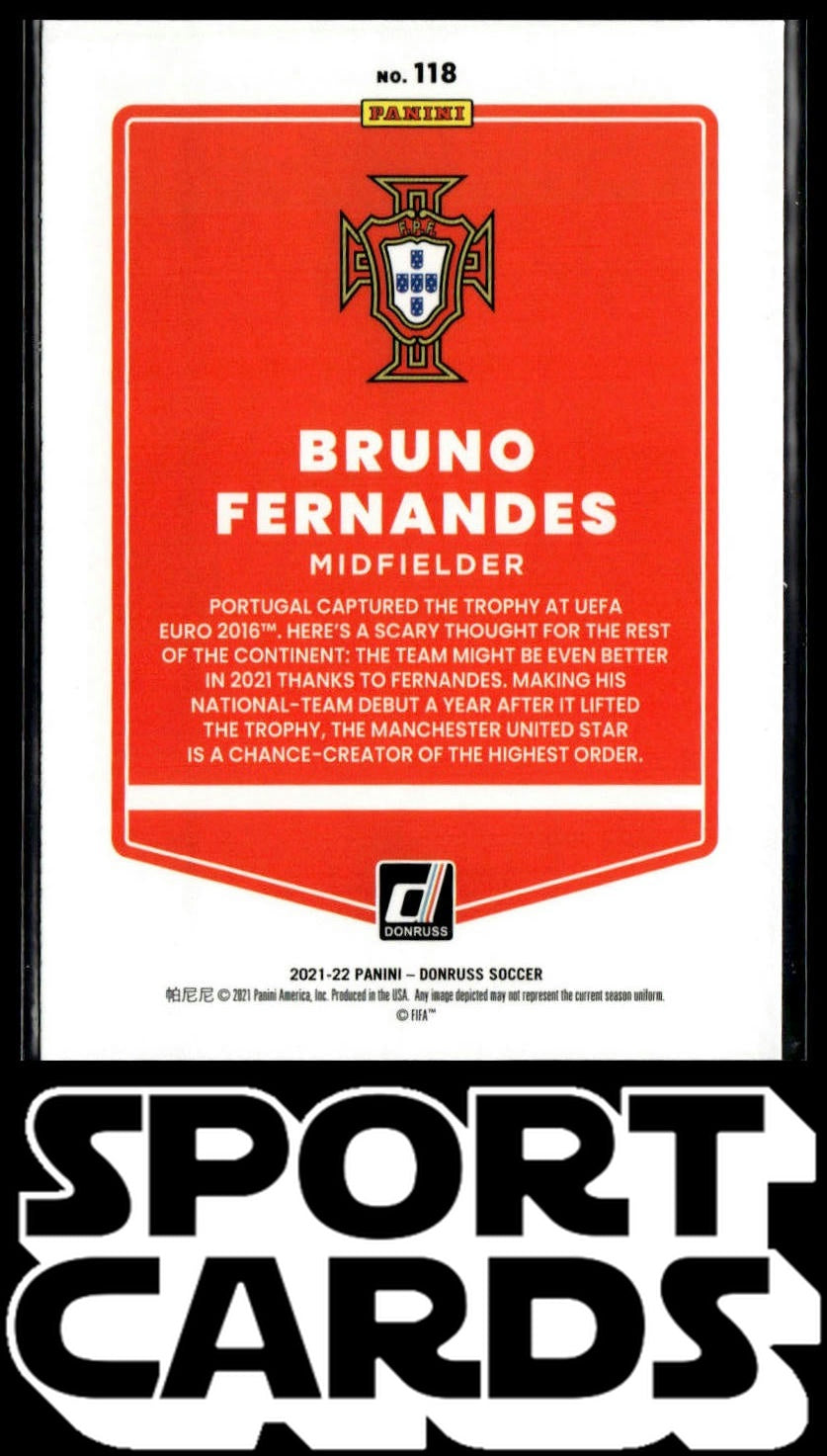 2021-22 Donruss #118 Bruno Fernandes SportCards.com