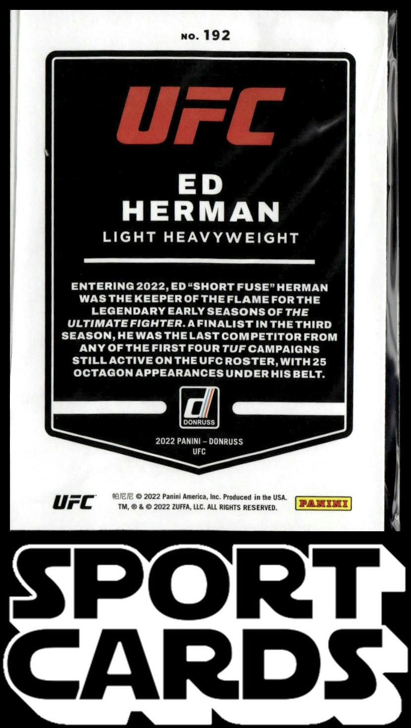 2022 Donruss UFC #192 Ed Herman SportCards.com