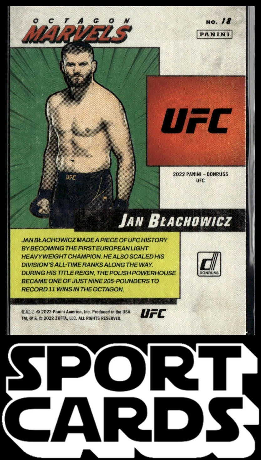 2022 Donruss UFC #18 Jan Blachowicz Octagon Marvels SportCards.com