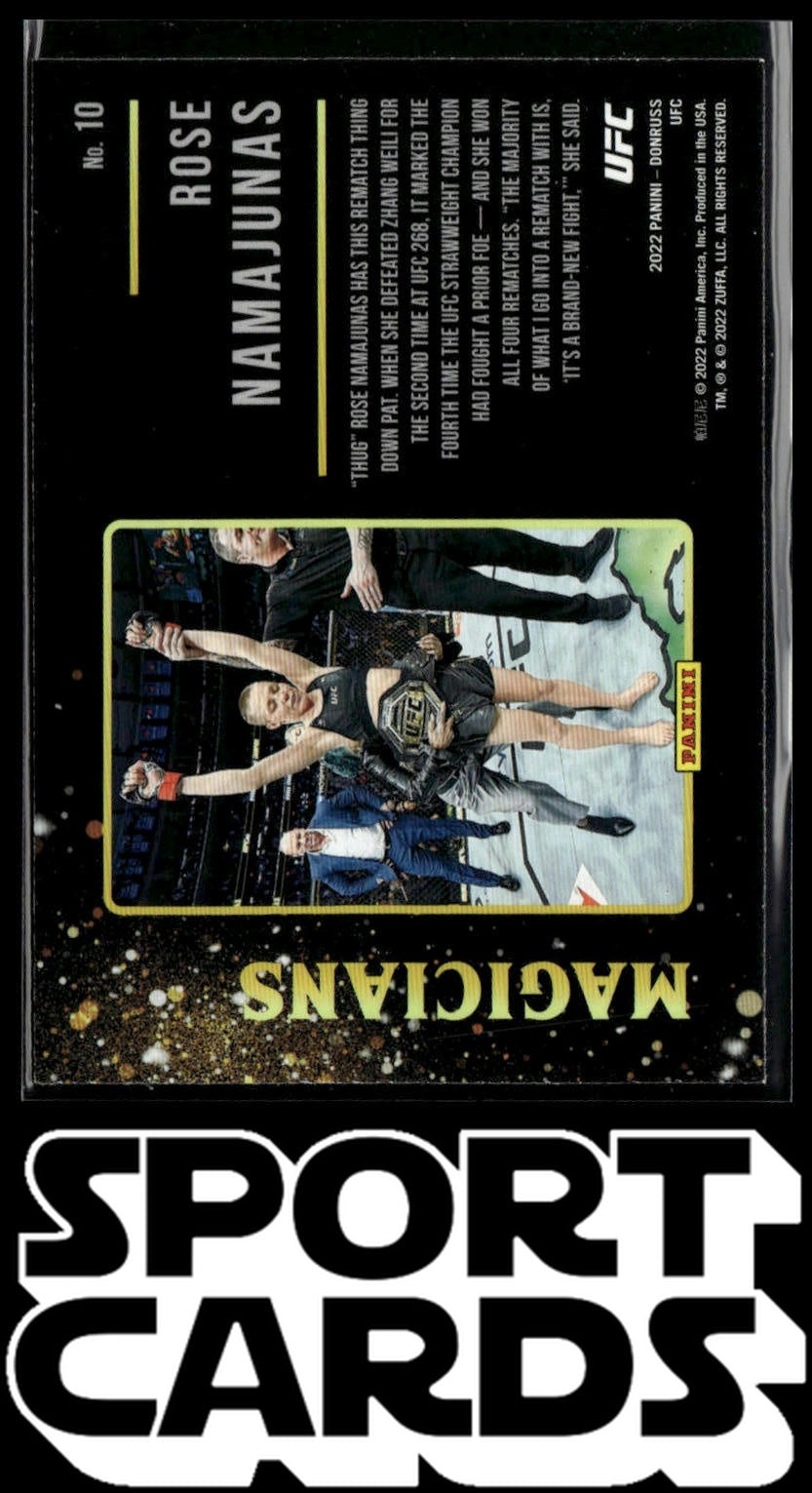 2022 Donruss UFC #10 Rose Namajunas Magicians SportCards.com