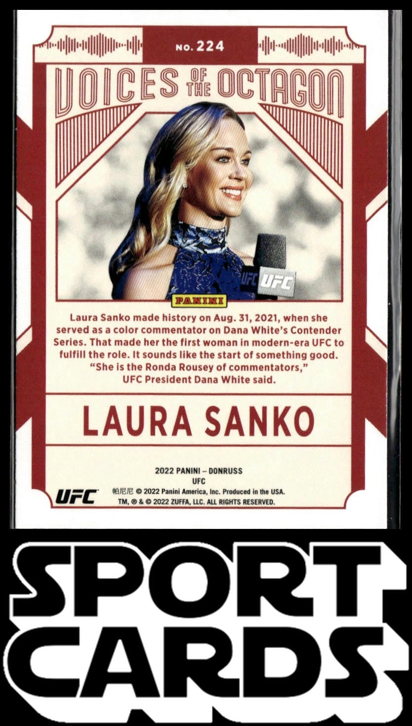 2022 Donruss UFC #224 Laura Sanko SportCards.com