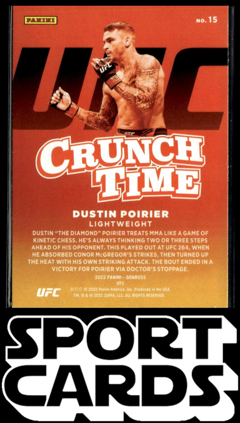 2022 Donruss UFC #15 Dustin Poirier Crunch Time SportCards.com