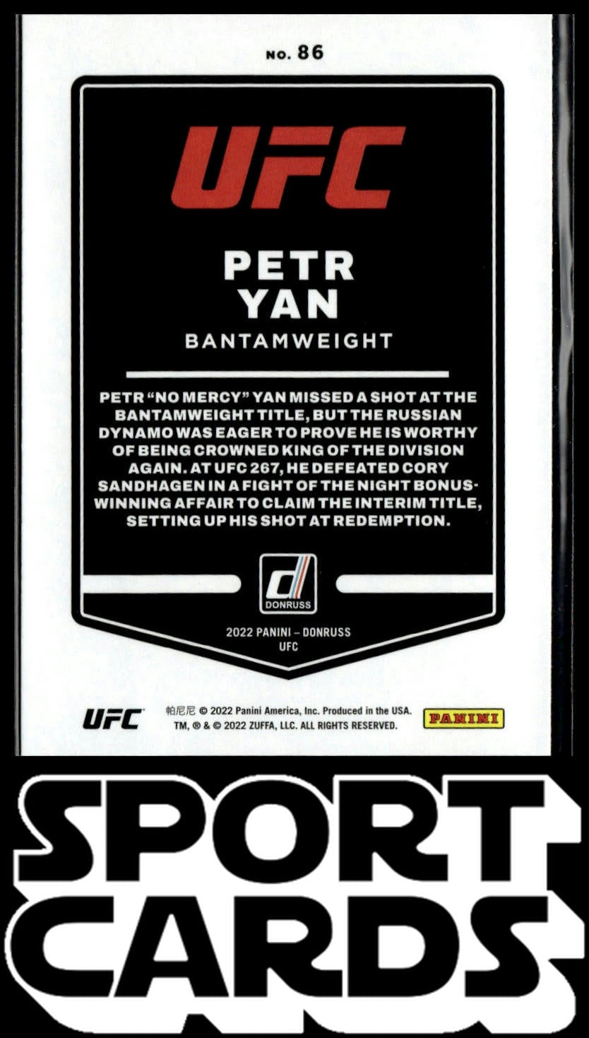 2022 Donruss UFC #86 Petr Yan SportCards.com