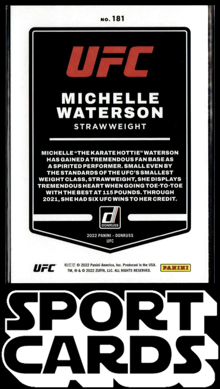2022 Donruss UFC #181 Michelle Waterson SportCards.com
