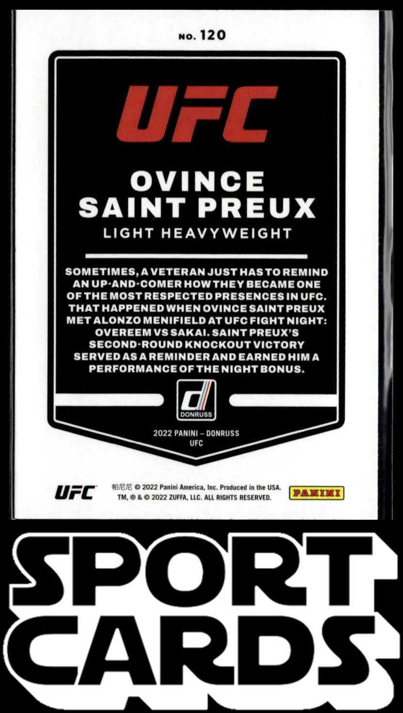2022 Donruss UFC #120 Ovince Saint Preux SportCards.com