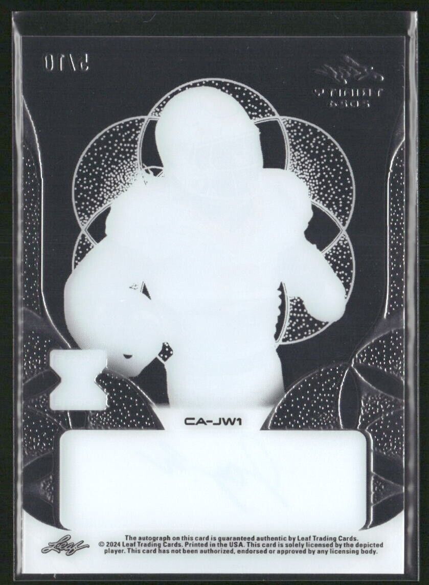 Jaylen Wright 2024 Leaf Trinity Football Rookie Auto #/10
