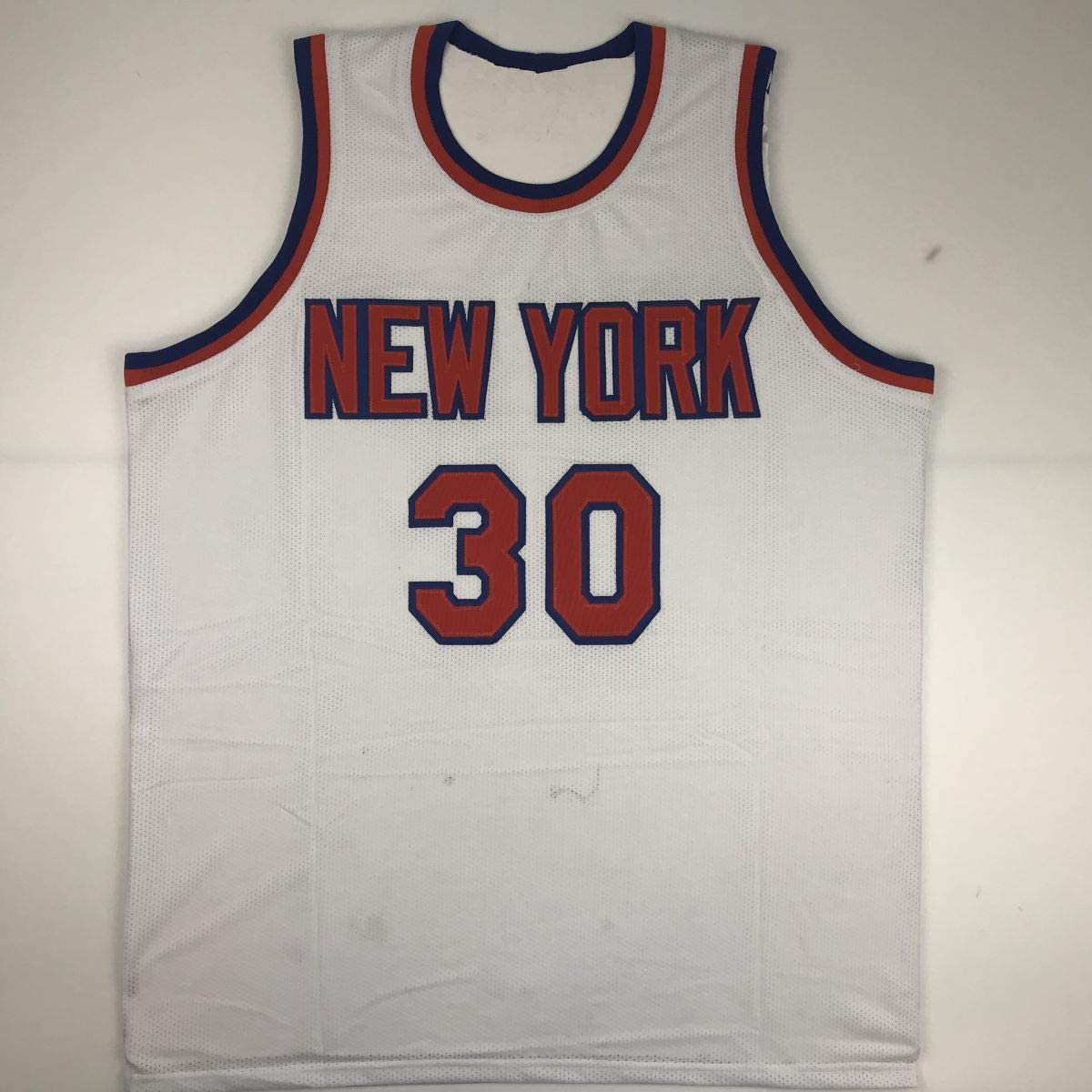Autographed/Signed Bernard King New York White Basketball Jersey Beckett BAS COA - Sport Cards