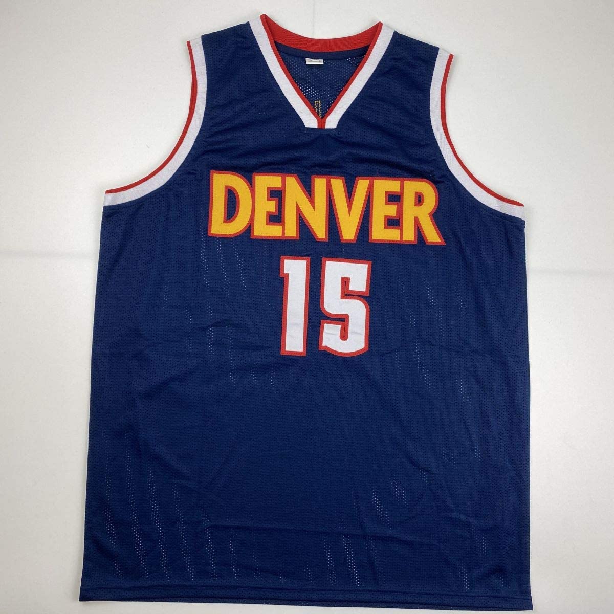 Autographed/Signed Nikola Jokic Denver Dark Blue Basketball Jersey JSA COA - Sport Cards