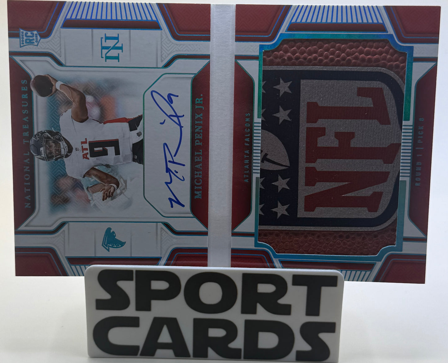 Michael Penix Jr. NFL Shield Rookie Jumbo Prime Signatures #/10 Sportcards.com