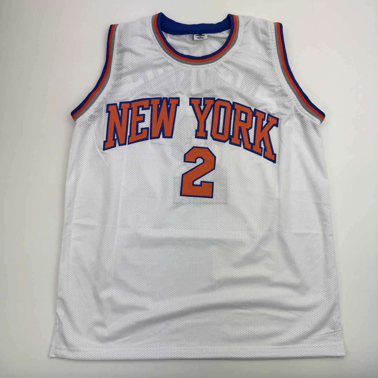 Autographed/Signed Miles Deuce McBride New York White Basketball Jersey JSA COA - Sport Cards