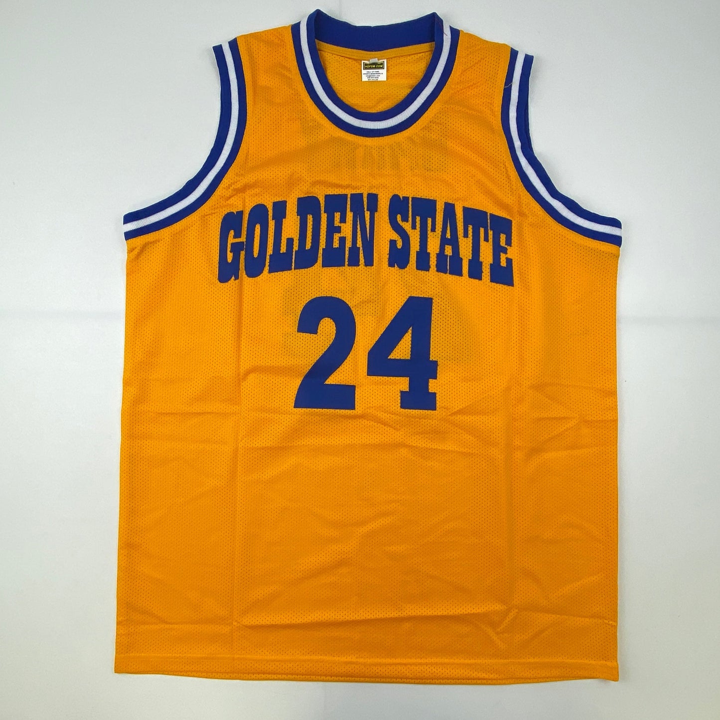 Autographed/Signed Rick Barry Golden State Yellow Basketball Jersey JSA COA - Sport Cards