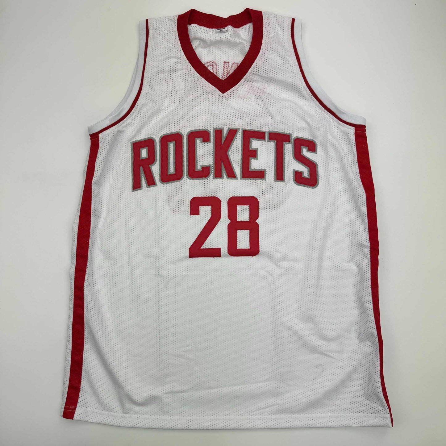Autographed/Signed Alperen Sengun Houston White Basketball Jersey Beckett BAS COA - Sport Cards
