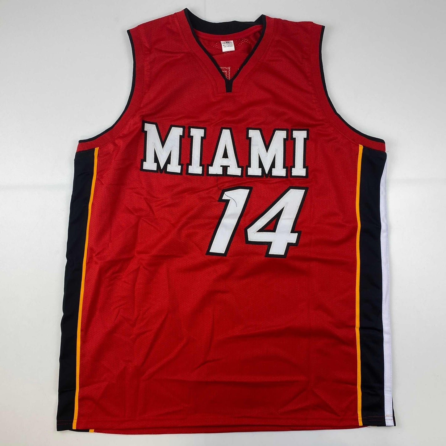Autographed/Signed Tyler Herro Miami Red Basketball Jersey JSA COA - Sport Cards