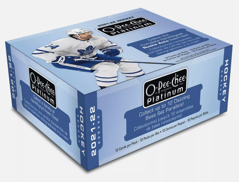 Upper Deck O-Pee-Chee Platinum 2021-22 Hockey Hobby Box - Sport Cards