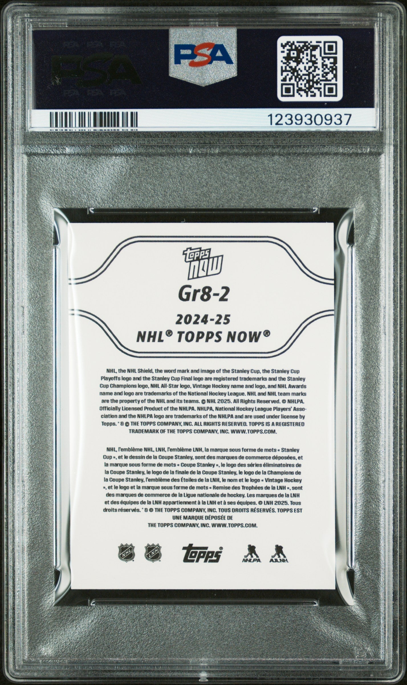 Graded 2024 Topps Now Alex Ovechkin #2 The GR8 Chase Sticker Hockey Card PSA 9 Mint