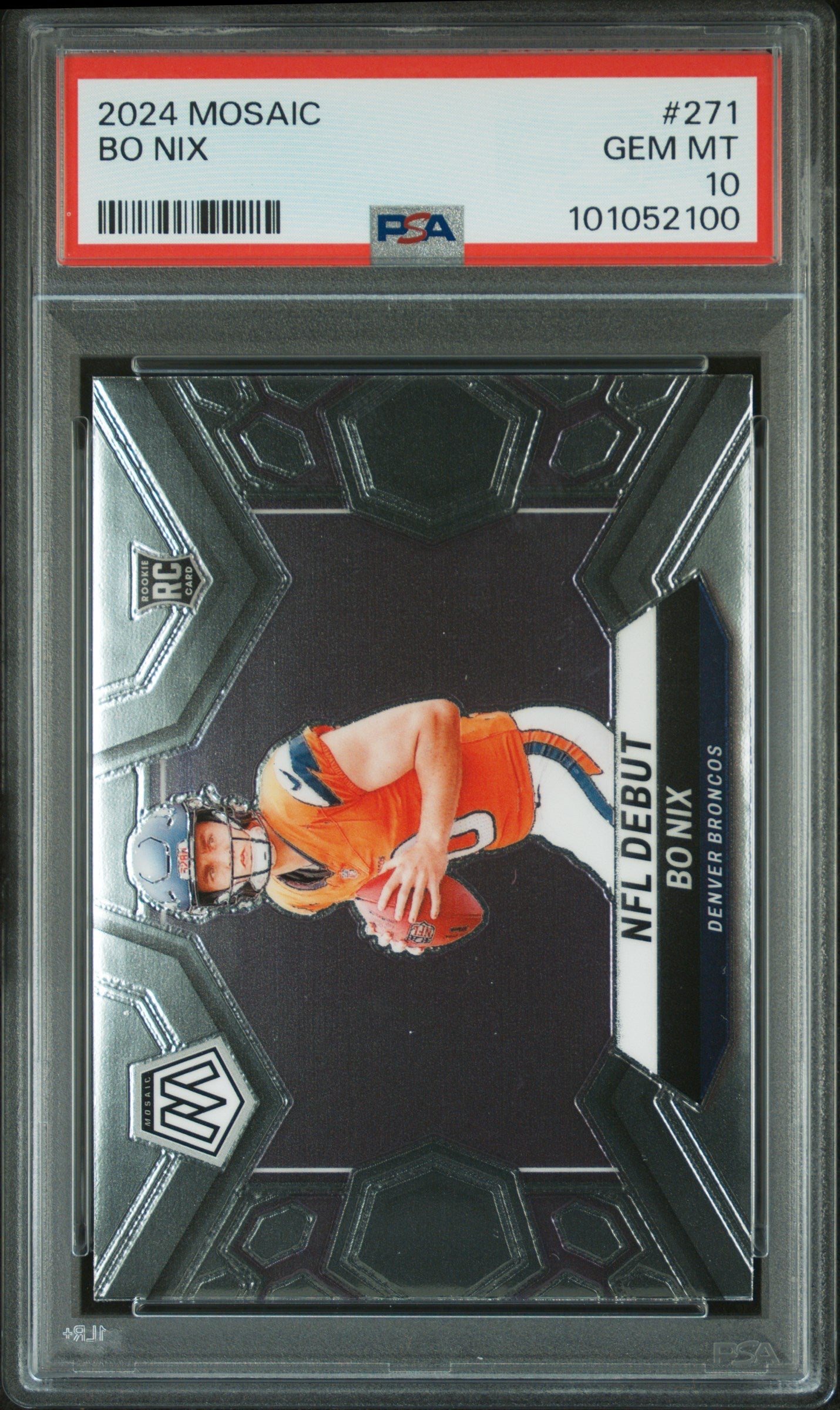 bo nix graded rookie card Bo Nix 2024 Topps Now Football Rookie Card #12 Graded PSA 9 Cert #102982421