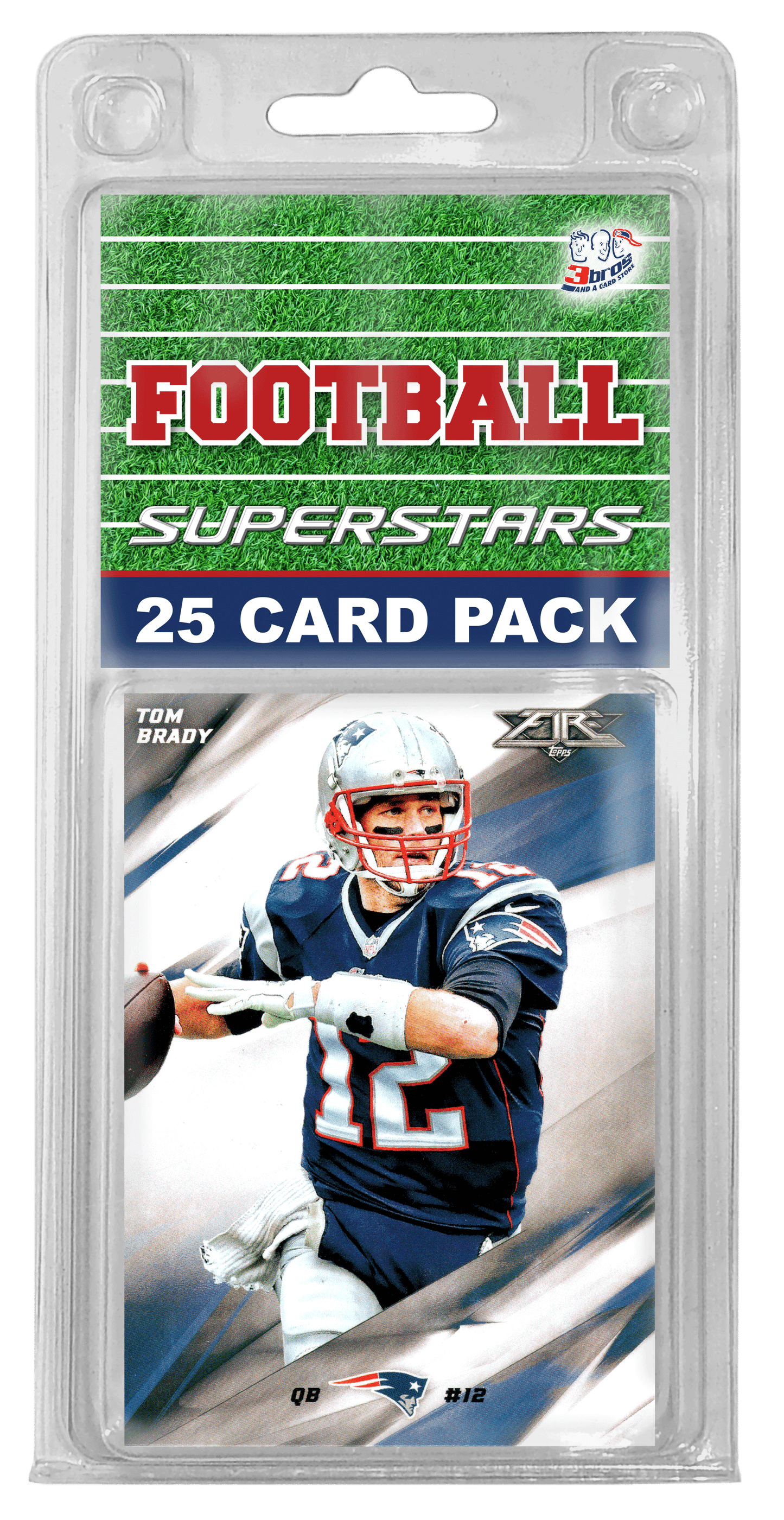 25-Card NFL Football Superstar Mix Card Lots