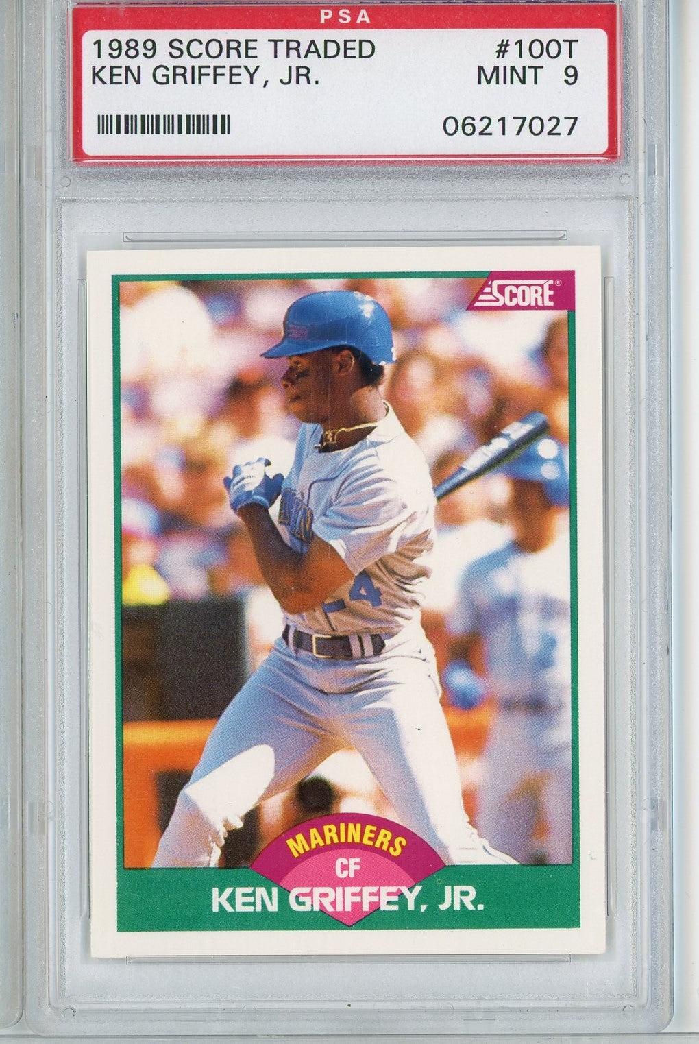 graded ken griffey jr rookie card Jr. Seattle Mariners 1989 Score Traded RC #100T PSA 9 Japanese Booster Box Live Rips:VStar Universe Vintage The card was graded What is the best