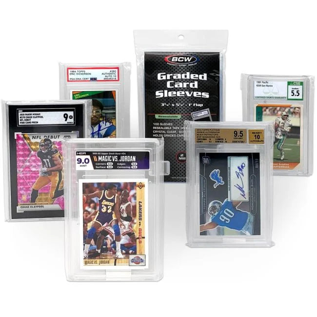 BCW Resealable Graded Card Sleeves - Sport Cards