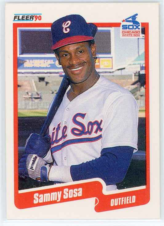 1990 Fleer #548 Sammy Sosa RC Card