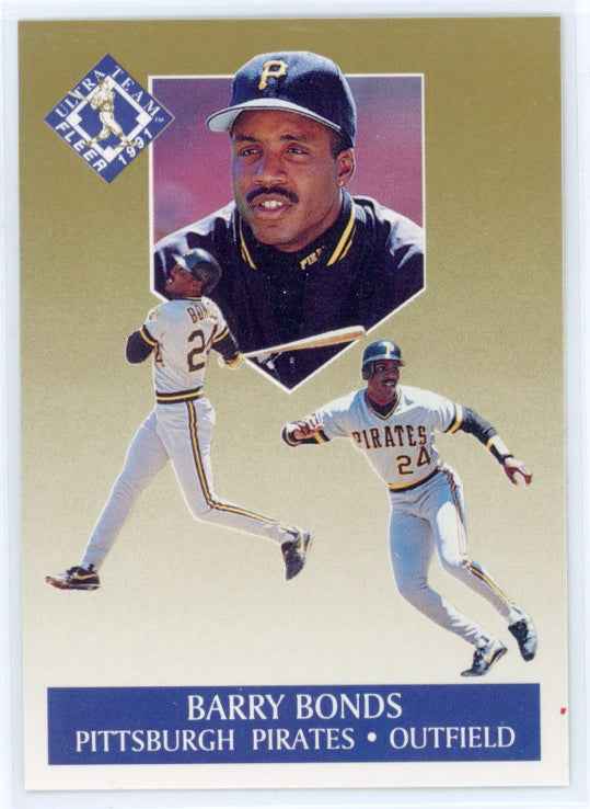 1991 Fleer Ultra Gold #1 Barry Bonds Card