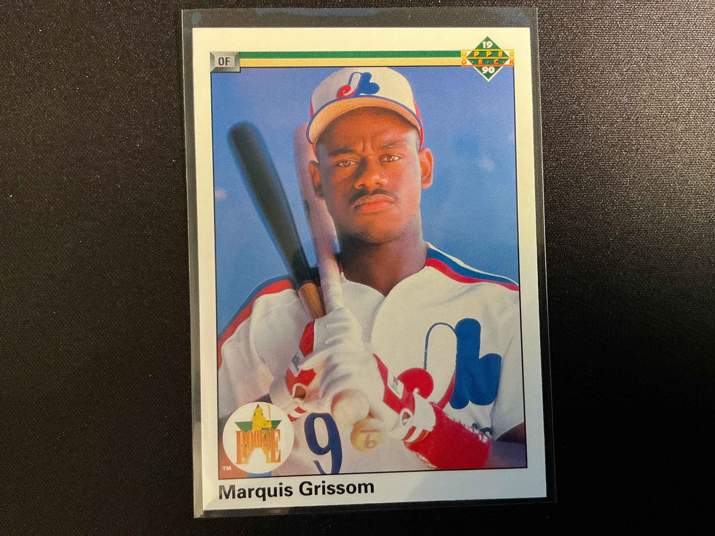 1990 Upper Deck #9 Marquis Grissom Rookie (RC) Card