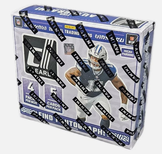 2023 Panini Clearly Donruss NFL Football Factory Sealed Hobby Box. 4 Packs of 5 Cards
