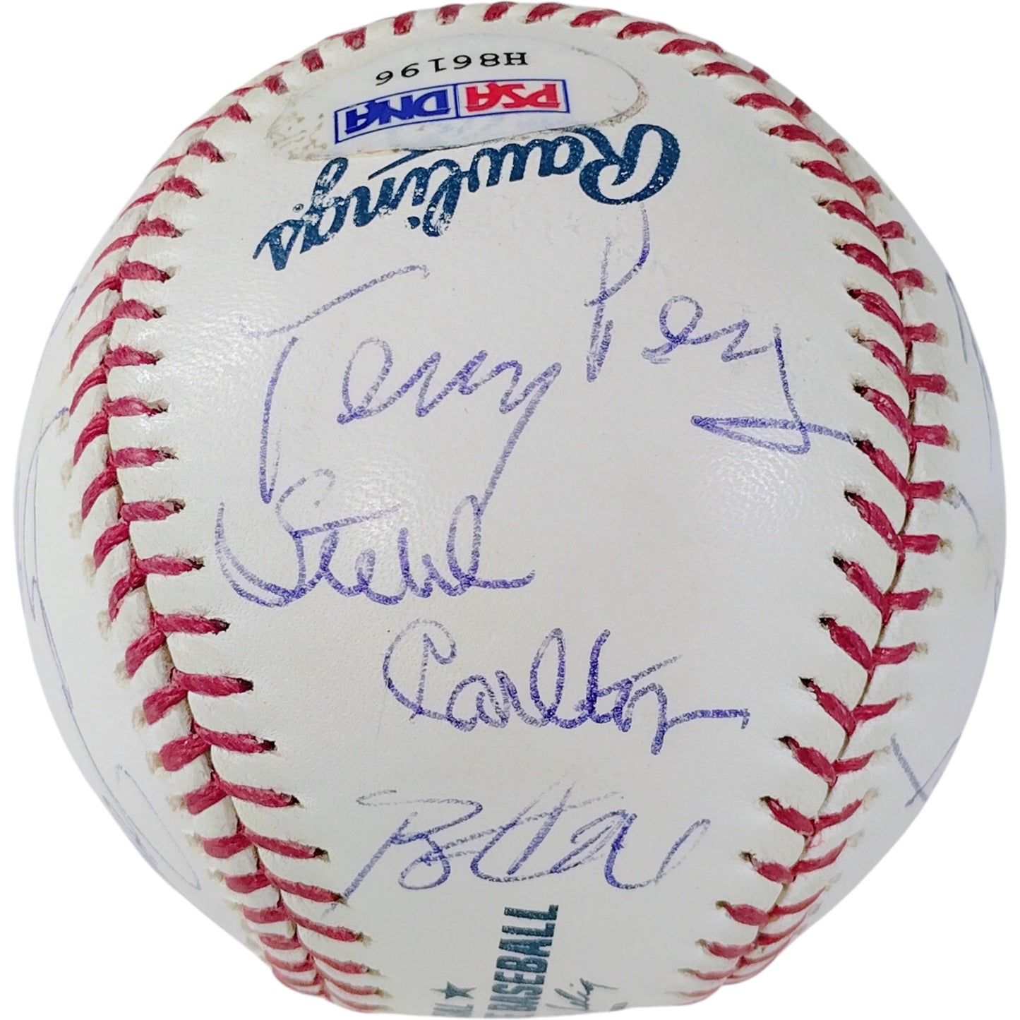 MLB Hall Of Fame Multi Autographed HOF Logo Rawlings Baseball 17 Signatures — Beckett Authentication