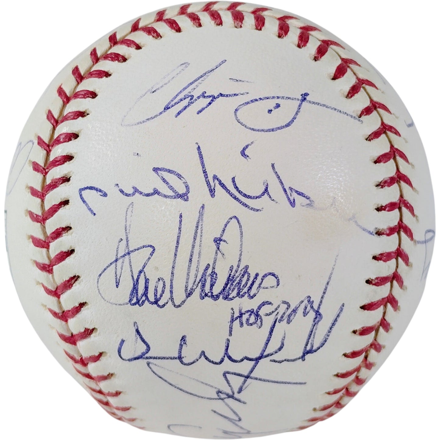 MLB Hall Of Fame Multi Autographed HOF Logo Rawlings Baseball 17 Signatures — Beckett Authentication