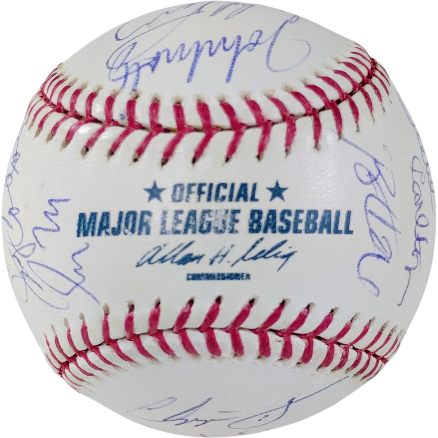 MLB Hall Of Fame Multi Autographed HOF Logo Rawlings Baseball 17 Signatures — Beckett Authentication