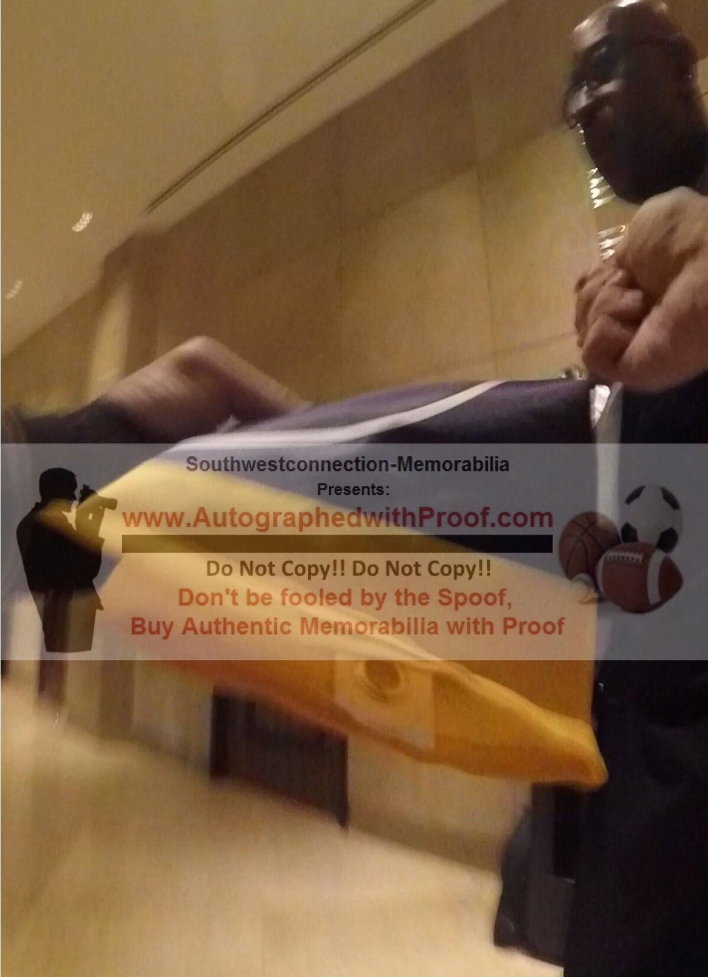 LA Rams Legends Autographed Football Flag Eric Dickerson Jim Everett Henry Ellard — Beckett Authentication