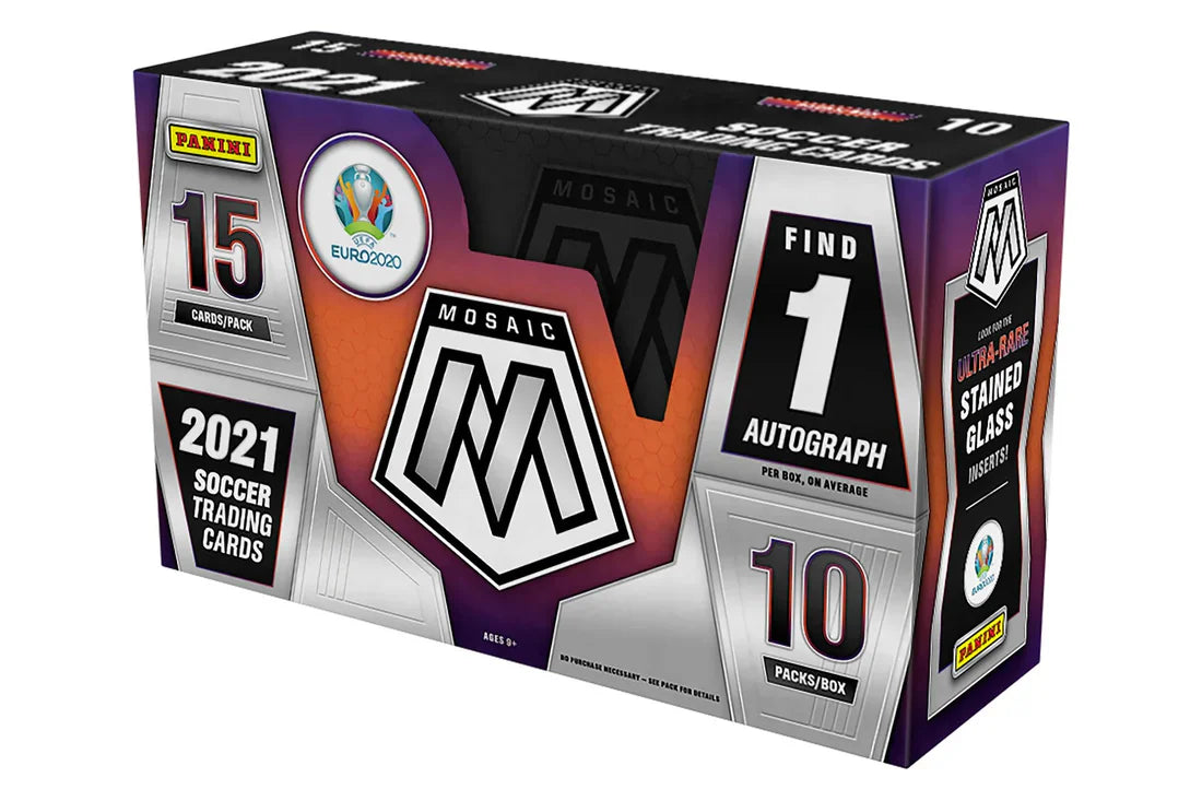 2020/21 Panini Mosaic UEFA Euro 2020 Soccer Hobby Box - Sport Cards
