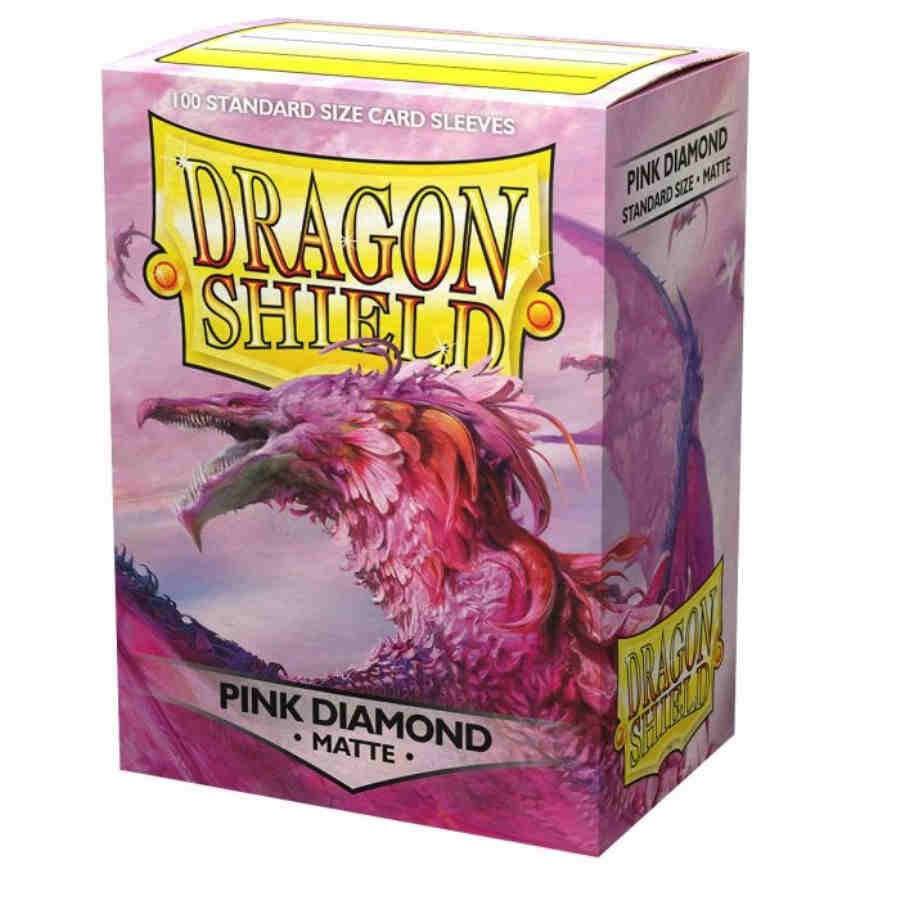 Dragon Shield Matte Sleeves - Pink Diamond (100-Pack) - Sport Cards