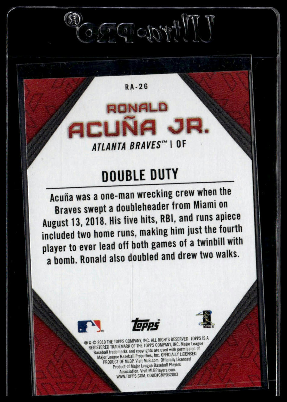 2019 Topps #RA-26 Ronald Acuña Jr.