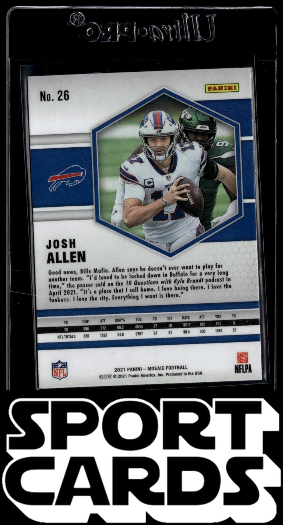 2021 Panini Mosaic #26 Josh Allen SportCards.com