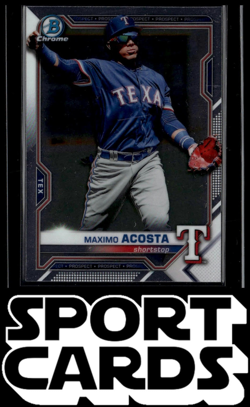 2021 Bowman Chrome #BCP-163 Maximo Acosta Prospects SportCards.com