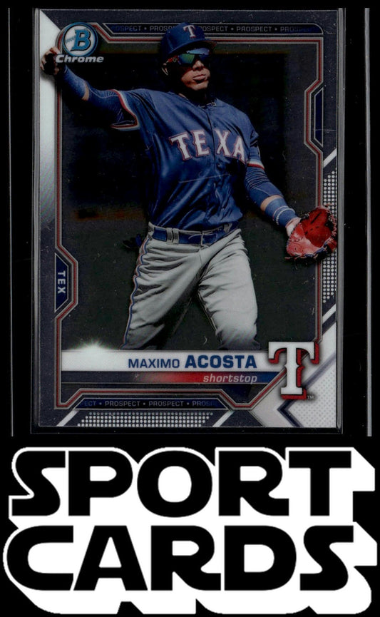 2021 Bowman Chrome #BCP-163 Maximo Acosta Prospects SportCards.com