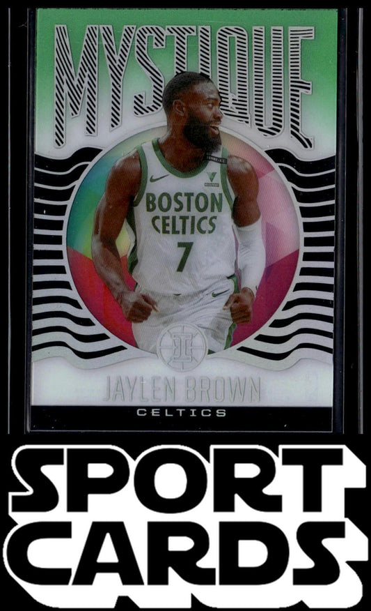 2020-21 Panini Illusions #17 Jaylen Brown Mystique Emerald SportCards.com