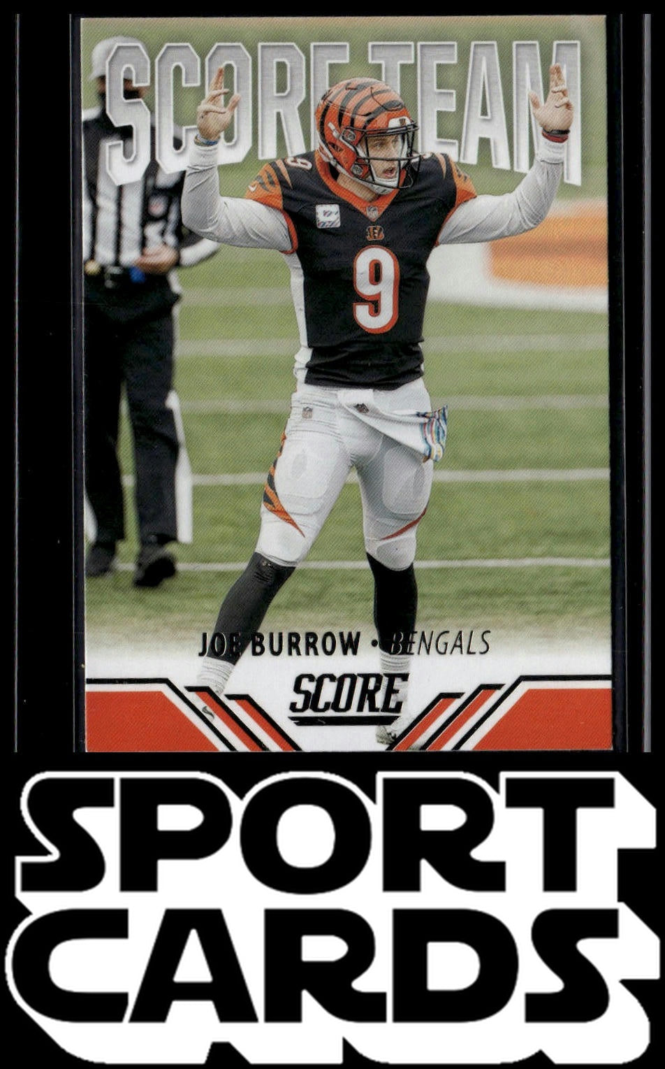 2021 Score #ST8 Joe Burrow Score Team Purple SportCards.com