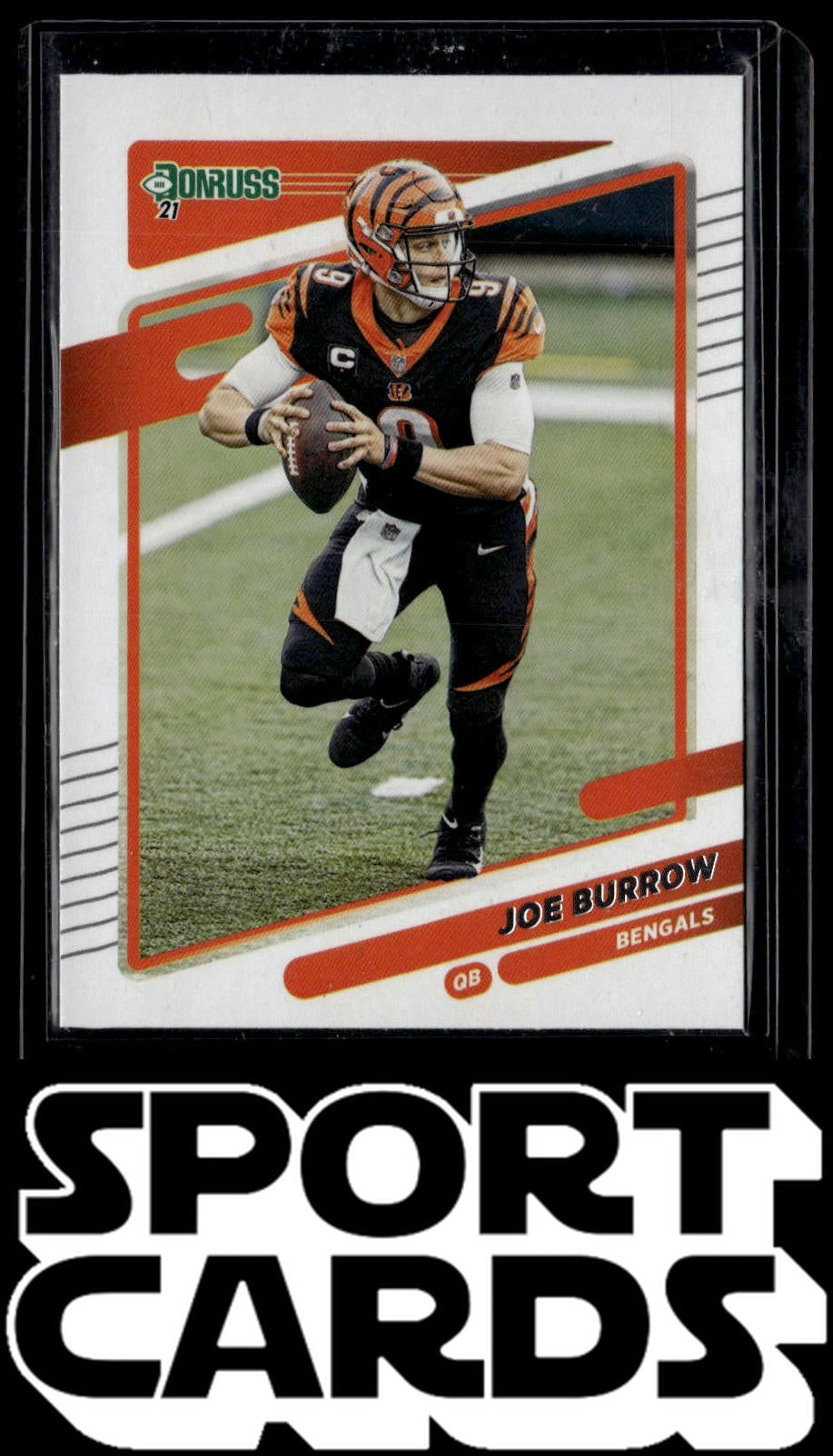 2021 Donruss #211 Joe Burrow Press Proof Blue SportCards.com