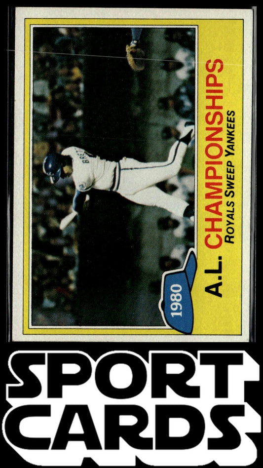 1981 Topps #401 1980 A.L. Championships SportCards.com