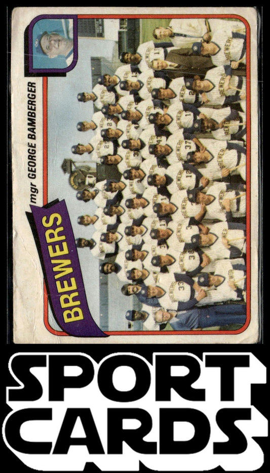 1980 Topps #659 Milwaukee Brewers / George Bamberger SportCards.com