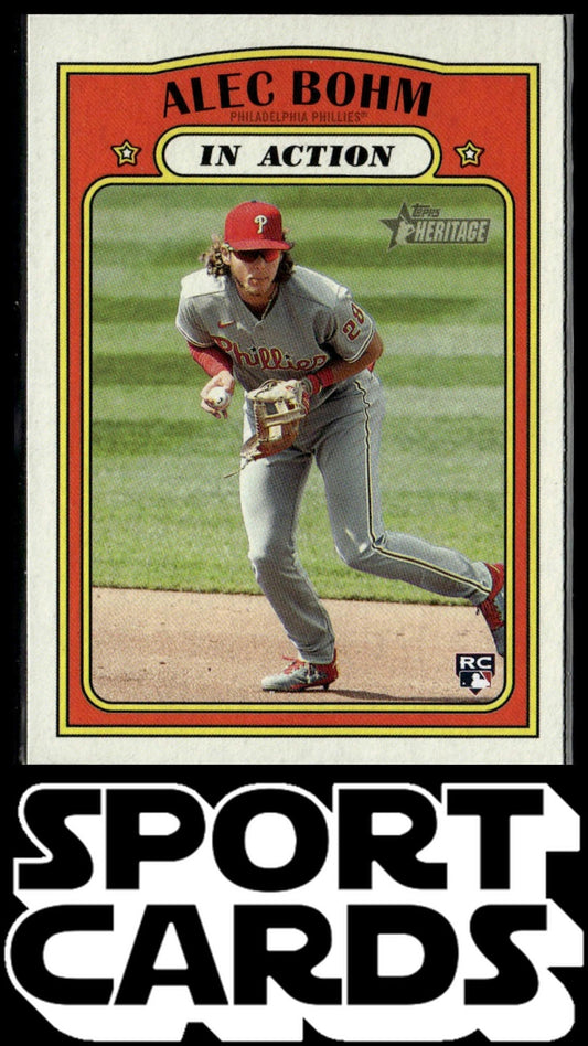 2021 Topps Heritage #12 Alec Bohm SportCards.com