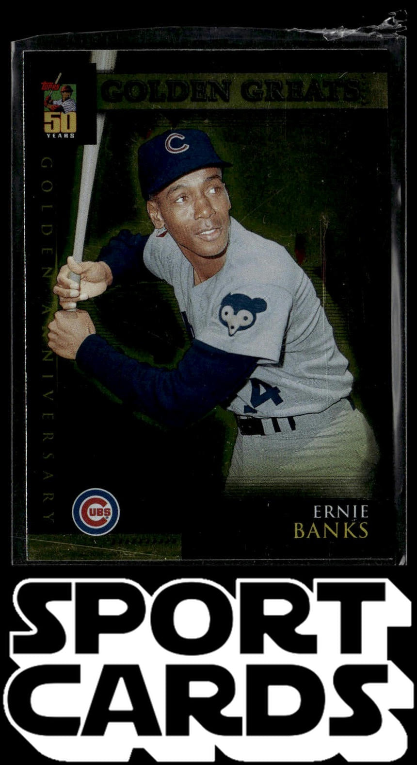 2001 Topps #GA2 Ernie Banks Golden Anniversary SportCards.com