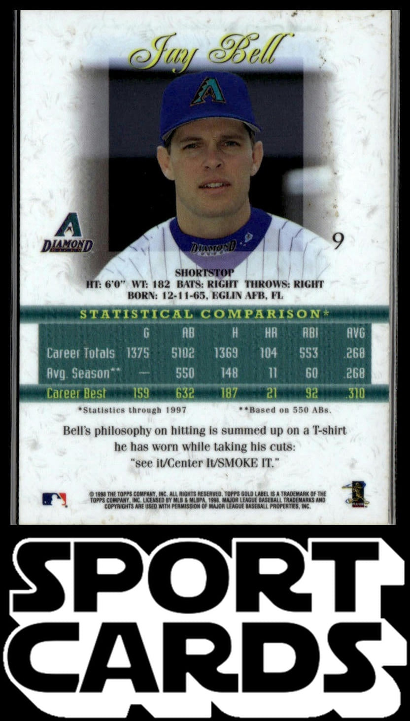 1998 Topps Gold Label #9 Jay Bell SportCards.com