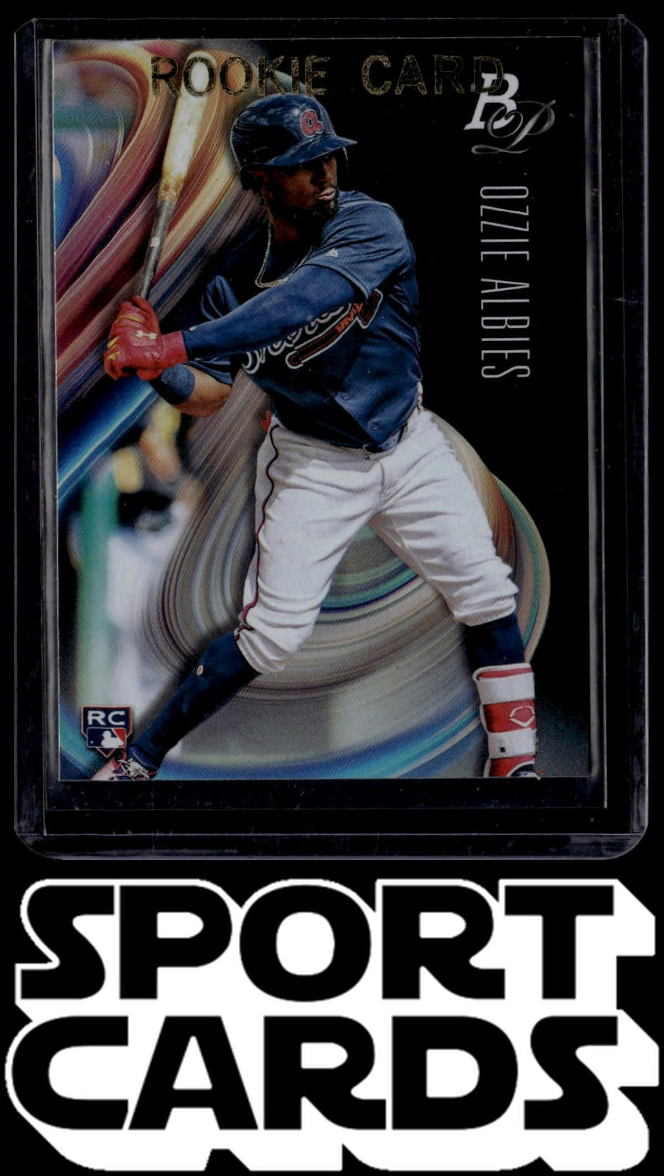 2018 Bowman Platinum #41 Ozzie Albies Sky Blue SportCards.com