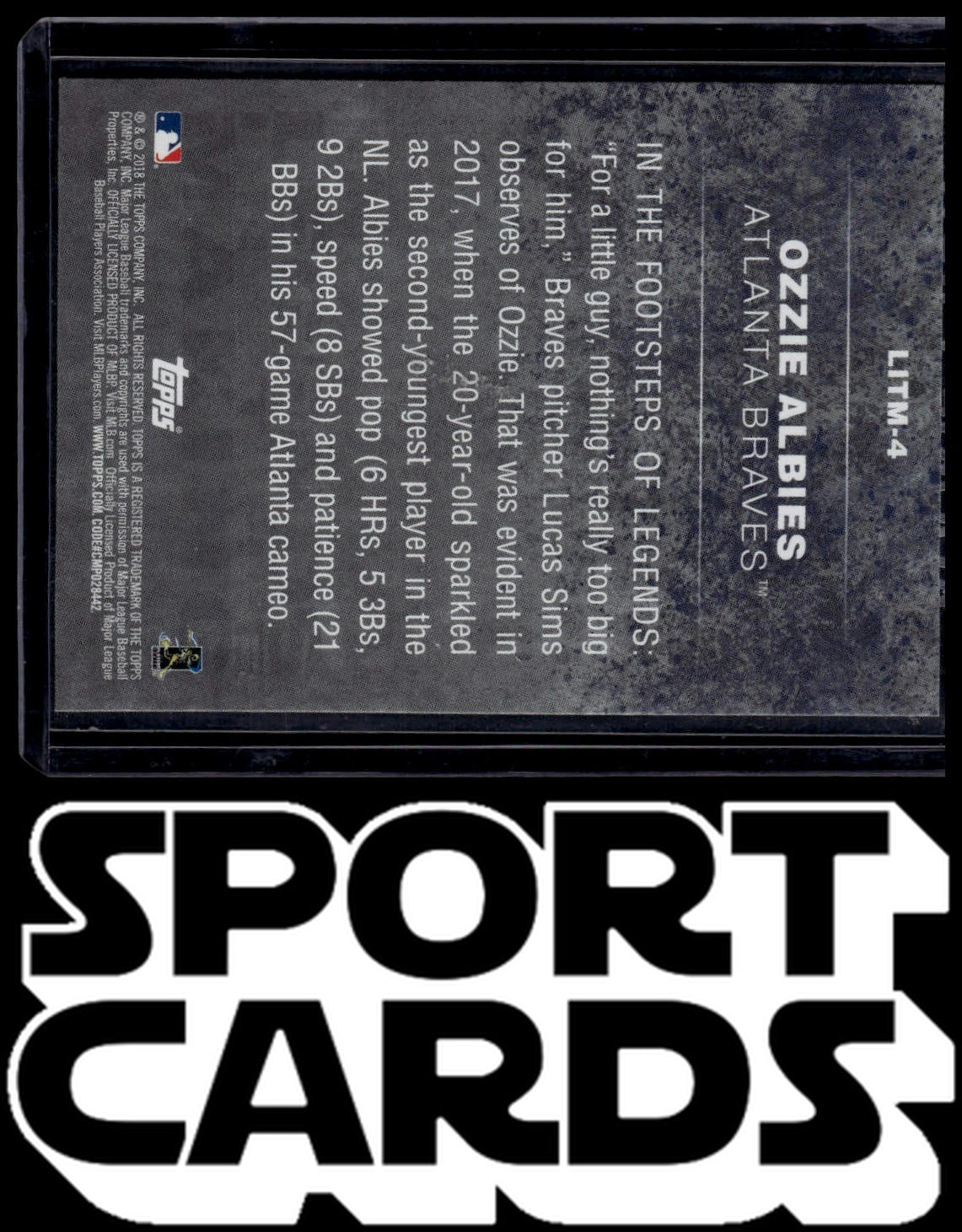 2018 Topps #LITM-4 Ozzie Albies Legends in the Making (Series 2) SportCards.com