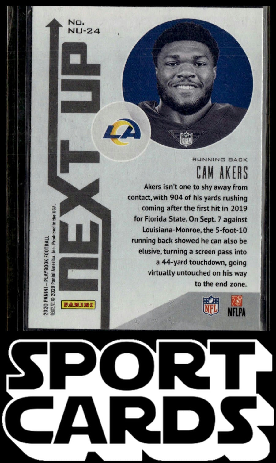 2020 Panini Playbook #NU-24 Cam Akers Next Up SportCards.com